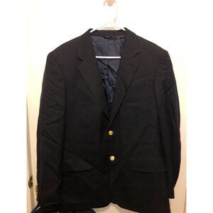 Lord & Taylor Grant Thomas Mens 40R Wool Sport Coat Jacket Blazer Gold Buttons